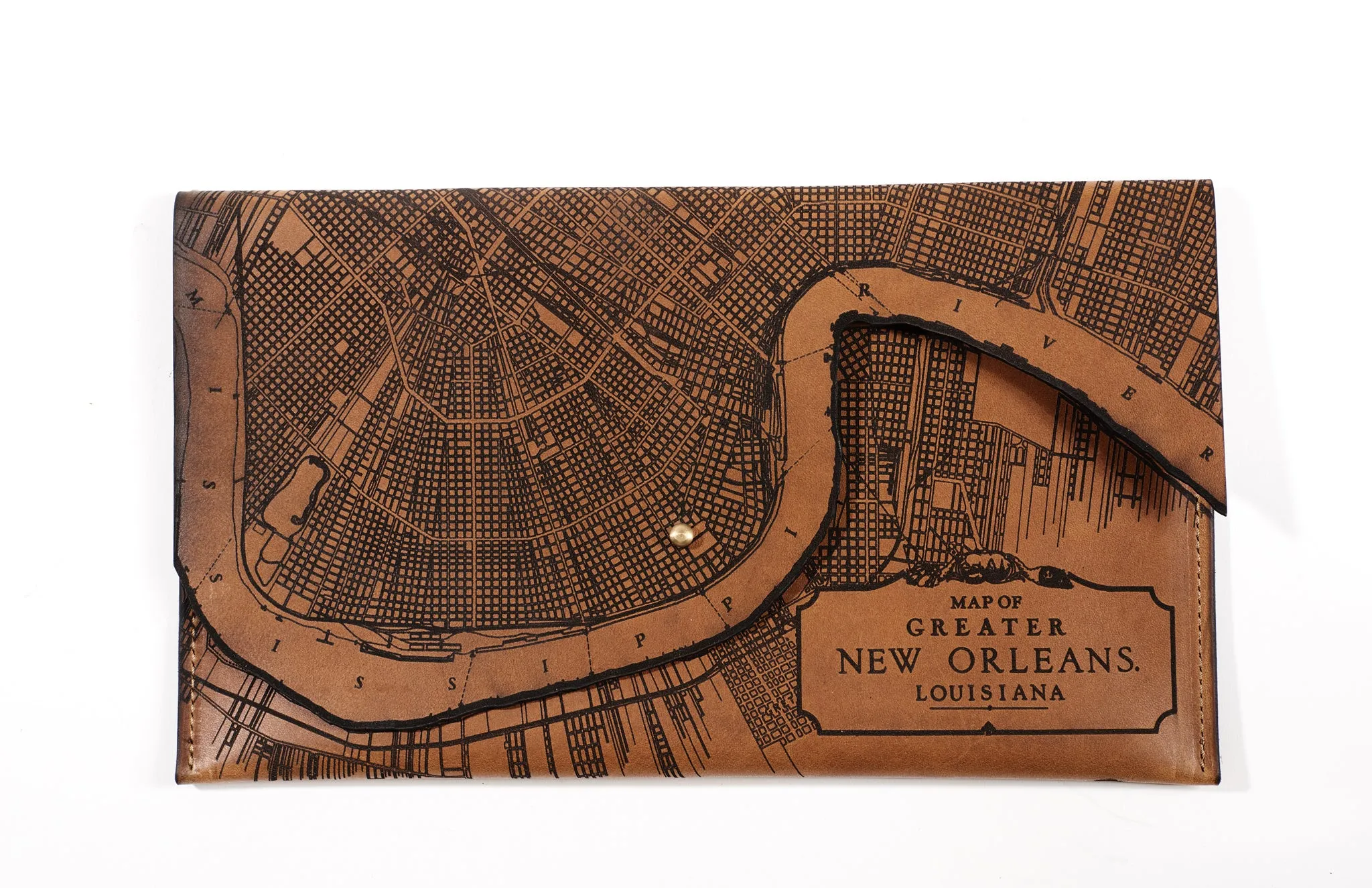 New Orleans Map Clutch