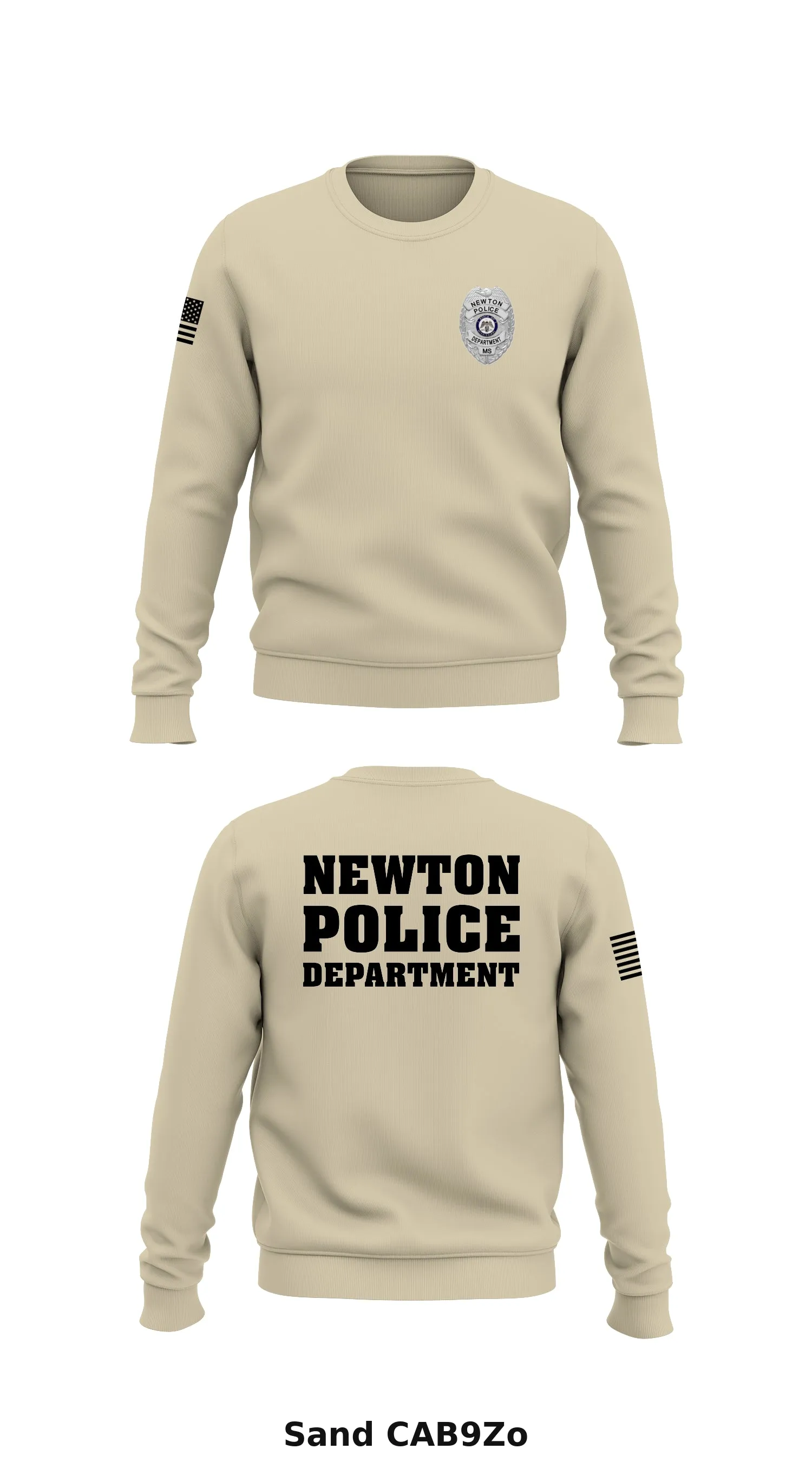 Newton police department  Store 1 Core Men's Crewneck Performance Sweatshirt - CAB9Zo