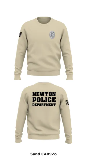 Newton police department  Store 1 Core Men's Crewneck Performance Sweatshirt - CAB9Zo