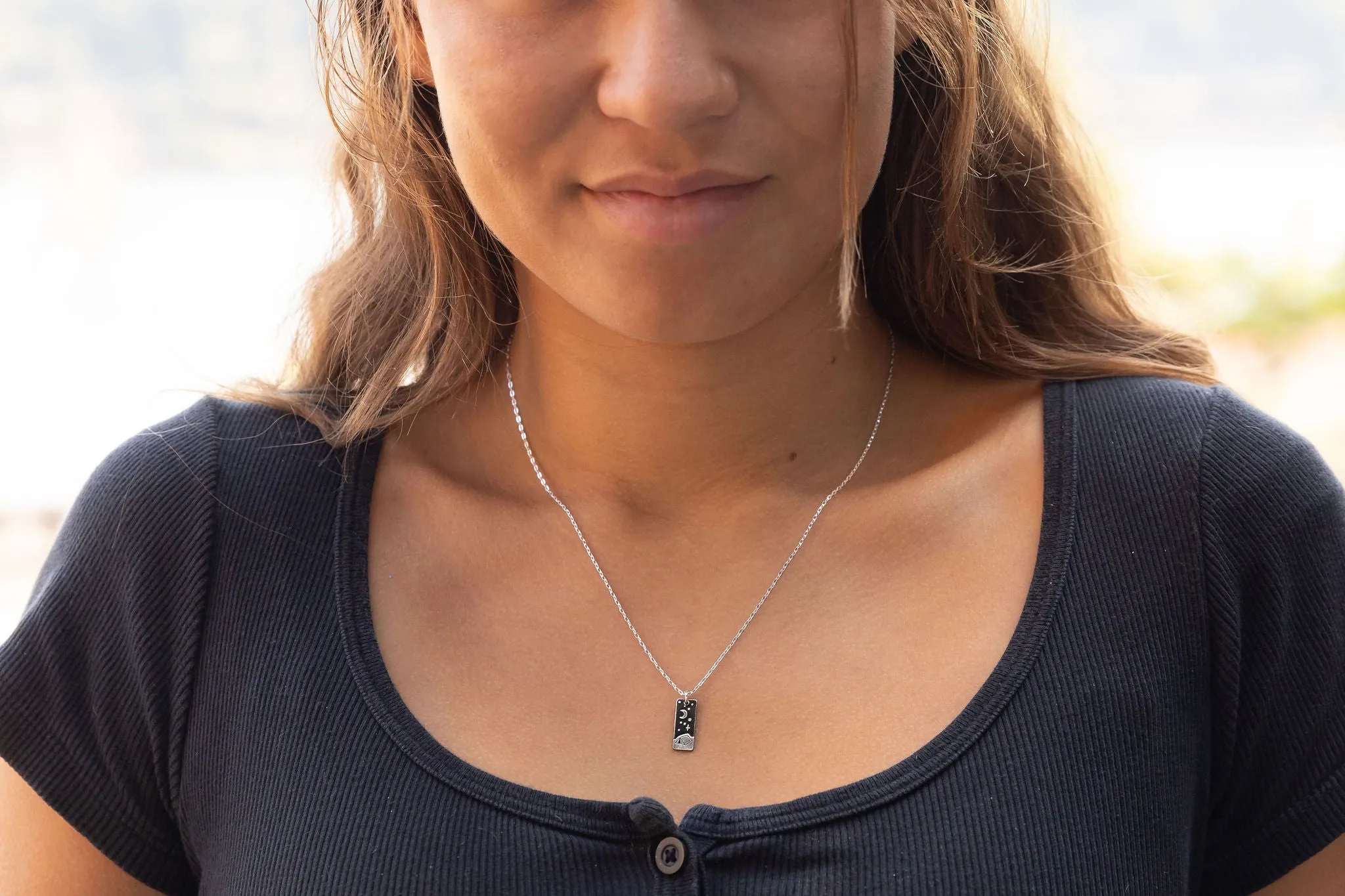 Night Outdoors Mini Necklace