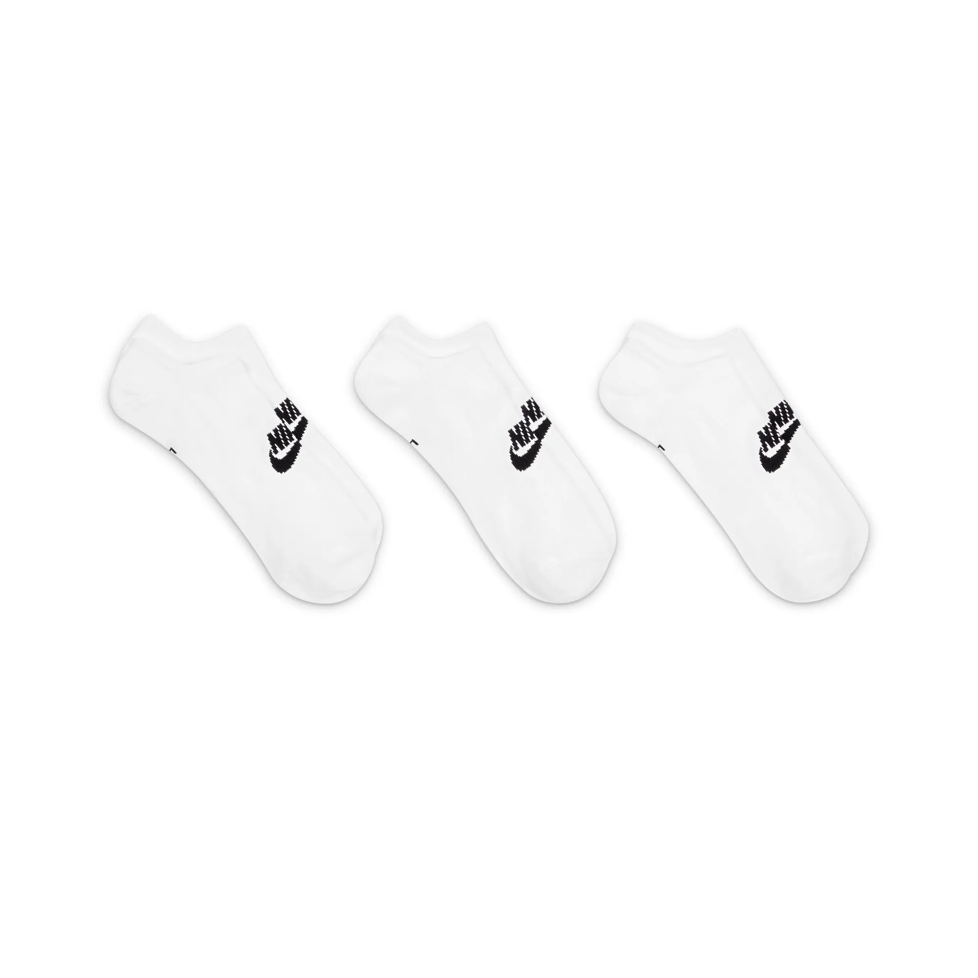 Nike Everyday Essential No Show 3 Pack Socks - White/Black