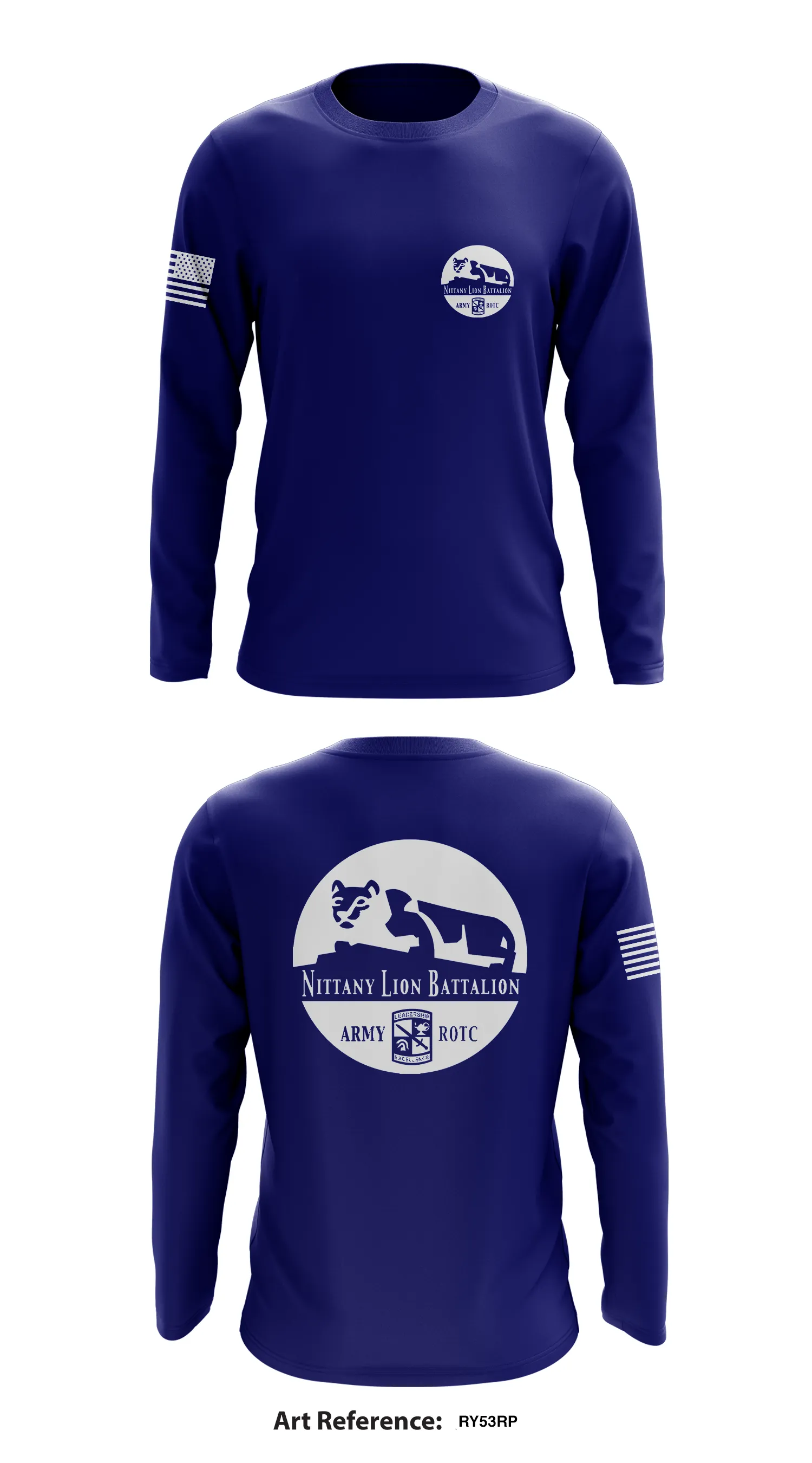 Nittany Lion Battalion Store 1  Core Men's LS Performance Tee - Ry53rp