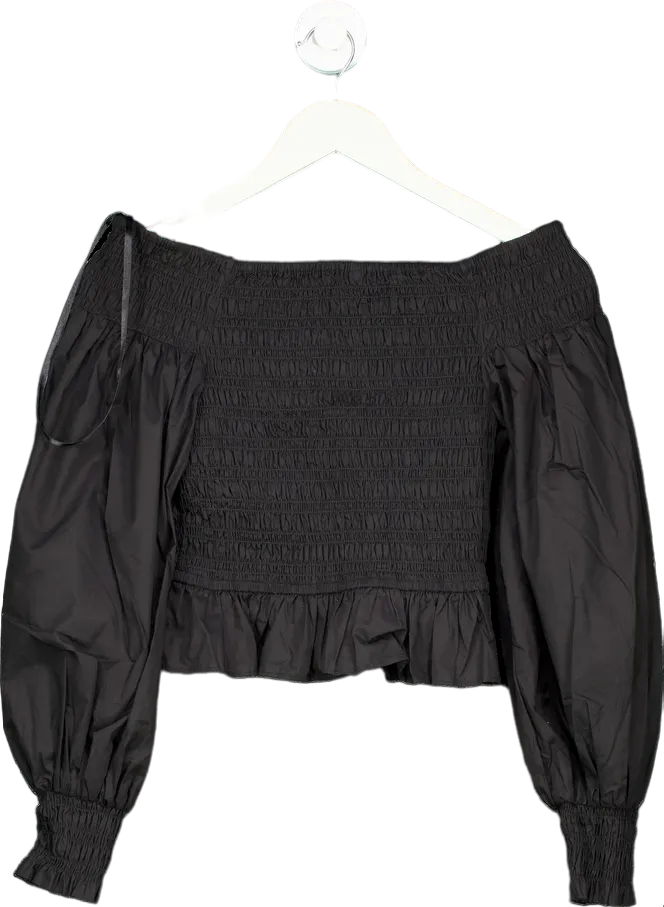 Nobody's Child Black LS Amanda Top UK 8