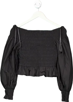 Nobody's Child Black LS Amanda Top UK 8