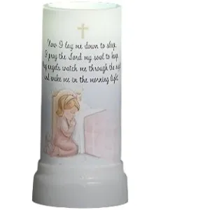 Now I Lay me Down to Sleep Night Light Projector Praying Girl