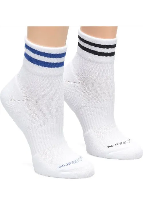 Nurse Mates Compression Socks Quarter Top 2/Pack