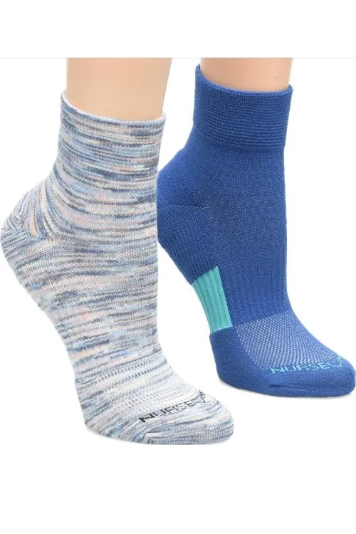 Nurse Mates Compression Socks Quarter Top 2/Pack
