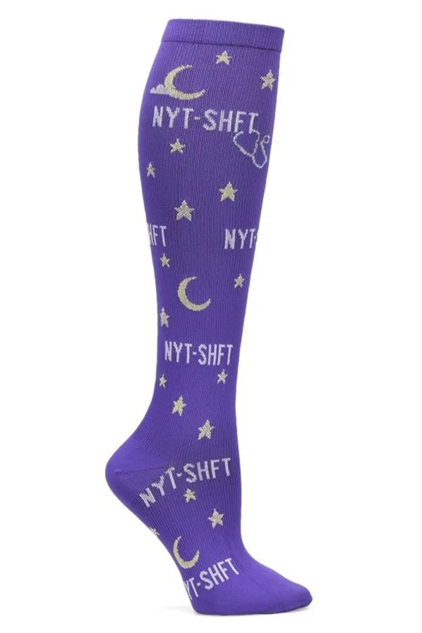 Nurse Mates Compression Socks Regular Calf Up To 17"