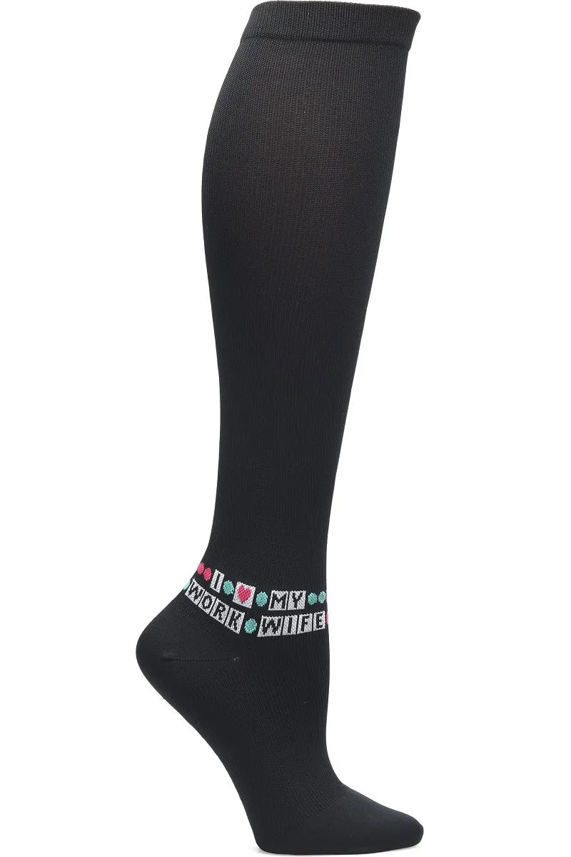 Nurse Mates Compression Socks Regular Calf Up To 17"
