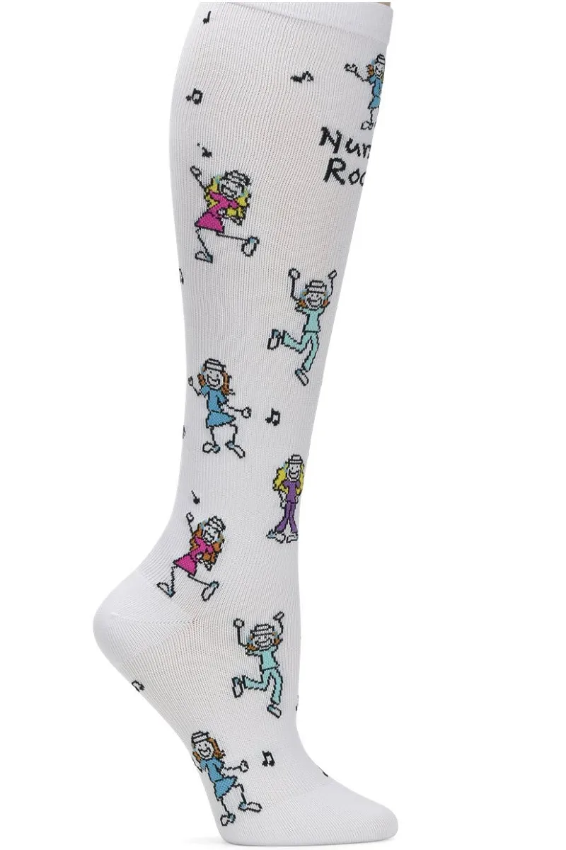 Nurse Mates Compression Socks Regular Calf Up To 17"