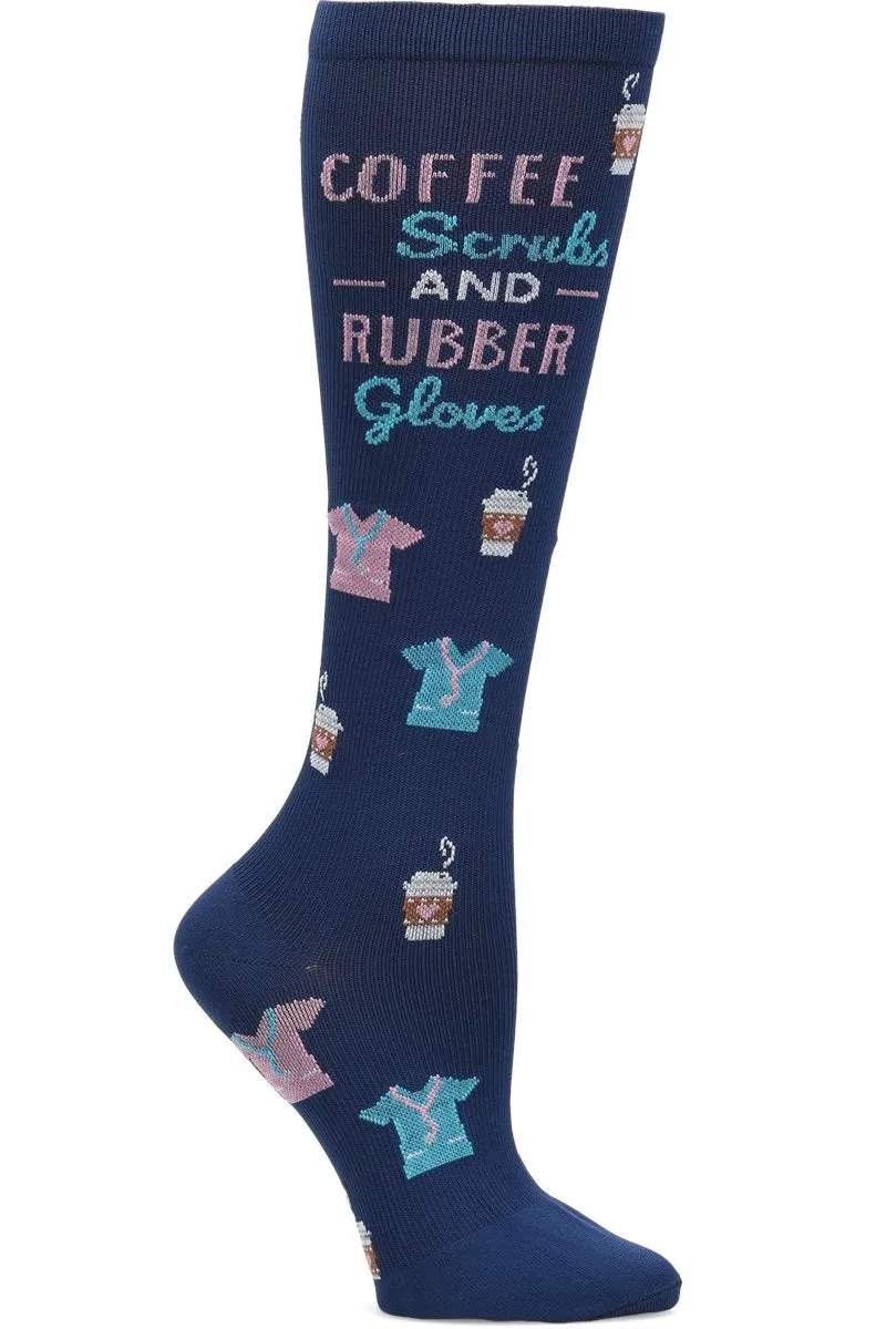 Nurse Mates Compression Socks Regular Calf Up To 17"