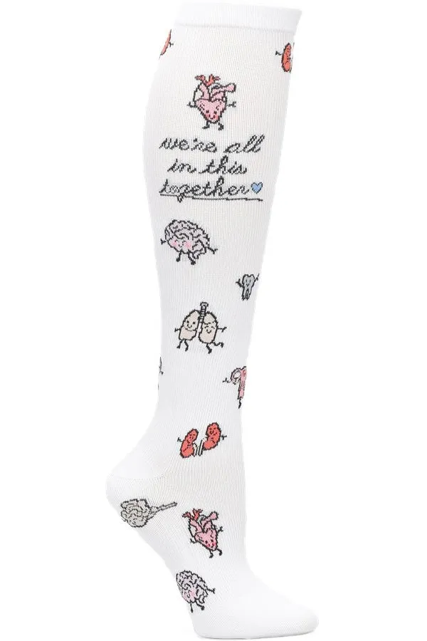 Nurse Mates Compression Socks Regular Calf Up To 17"