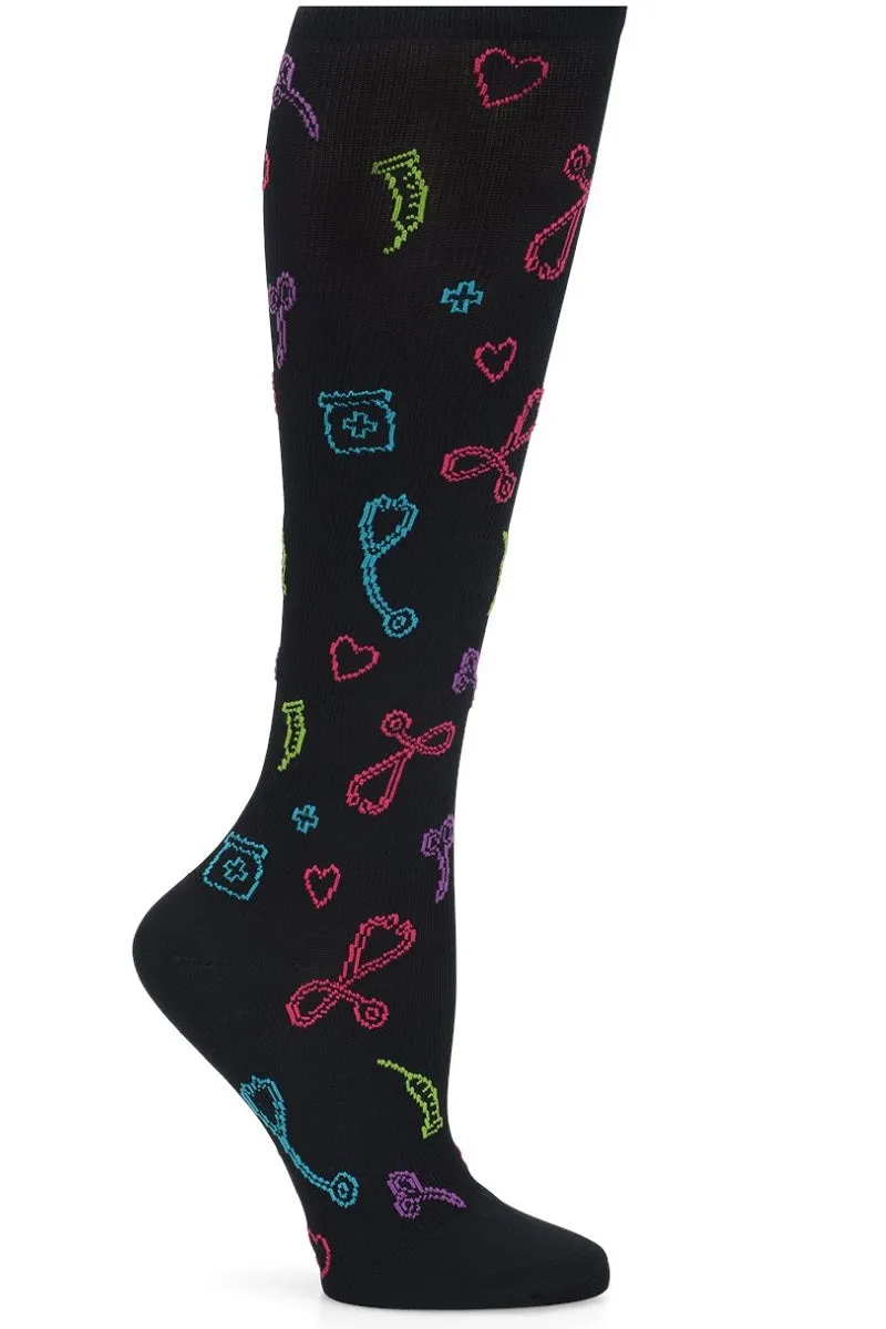 Nurse Mates Compression Socks Regular Calf Up To 17"