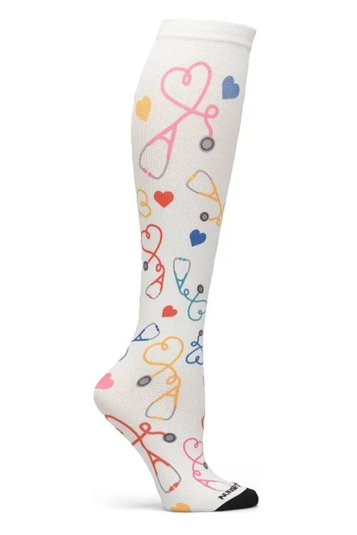 Nurse Mates Compression Socks Seamless 360° Regular Calf Up To 17"