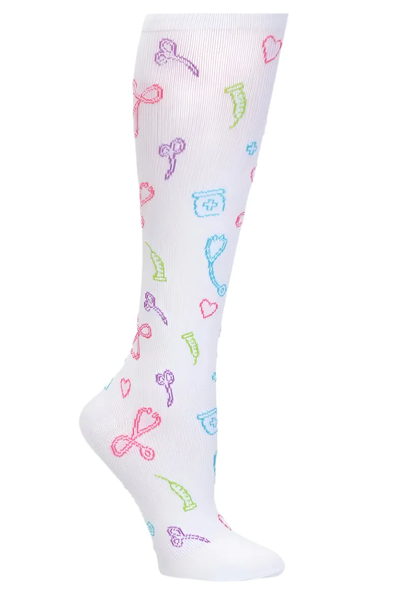 Nurse Mates Compression Socks Wide Calf Up To 22"