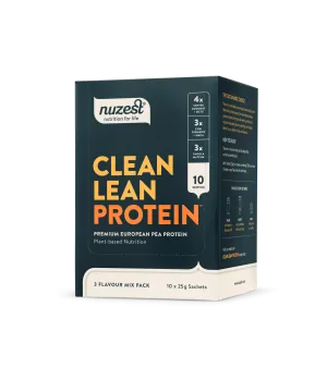 Nuzest Clean Lean Protein 10 Sachets Box 3 flavours  Mix pack