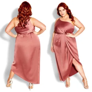 NWT City Chic Sensual Dress-Woodrose
