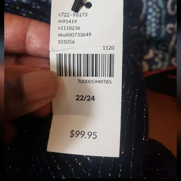 NWT Lane Bryant Ruched Side Sparkle Stretchy Party Dress 22/24