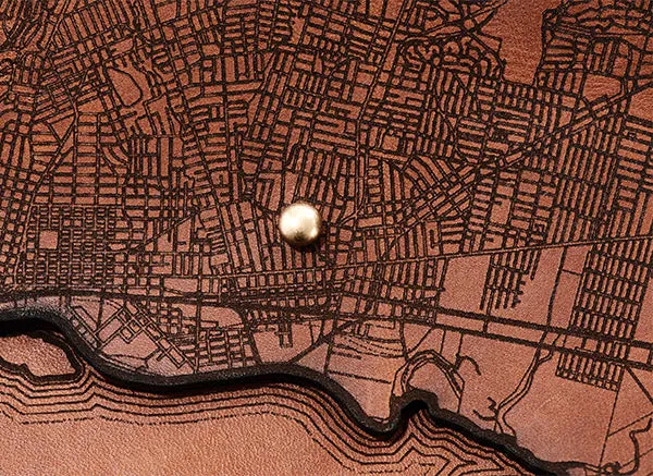 Oakland Map Clutch
