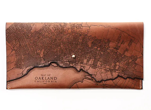 Oakland Map Clutch