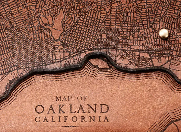 Oakland Map Clutch