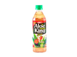 Okf Aloe Vera King Strawberry 500ml ~ 草莓芦荟汁 500ml
