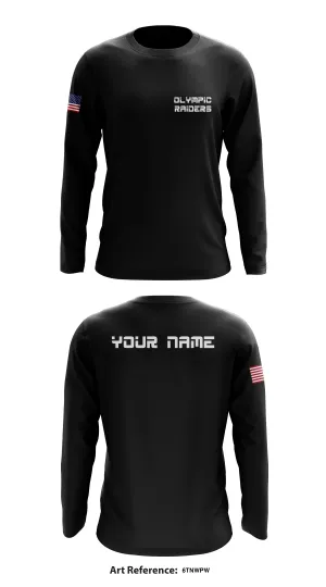 Olympic Raiders Store 1 Core Men's LS Performance Tee - AKgYLb
