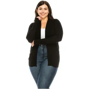 Open Cardigan  Plus Size