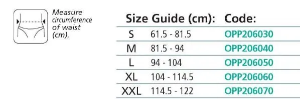 Opp2060 Contoured Abdominal Binder