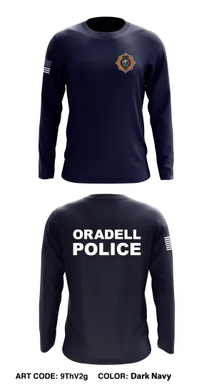 Oradell Police Core Men's LS Performance Tee - 9ThV2g