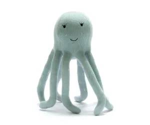 Organic Octopus Soft Toy Sea Green