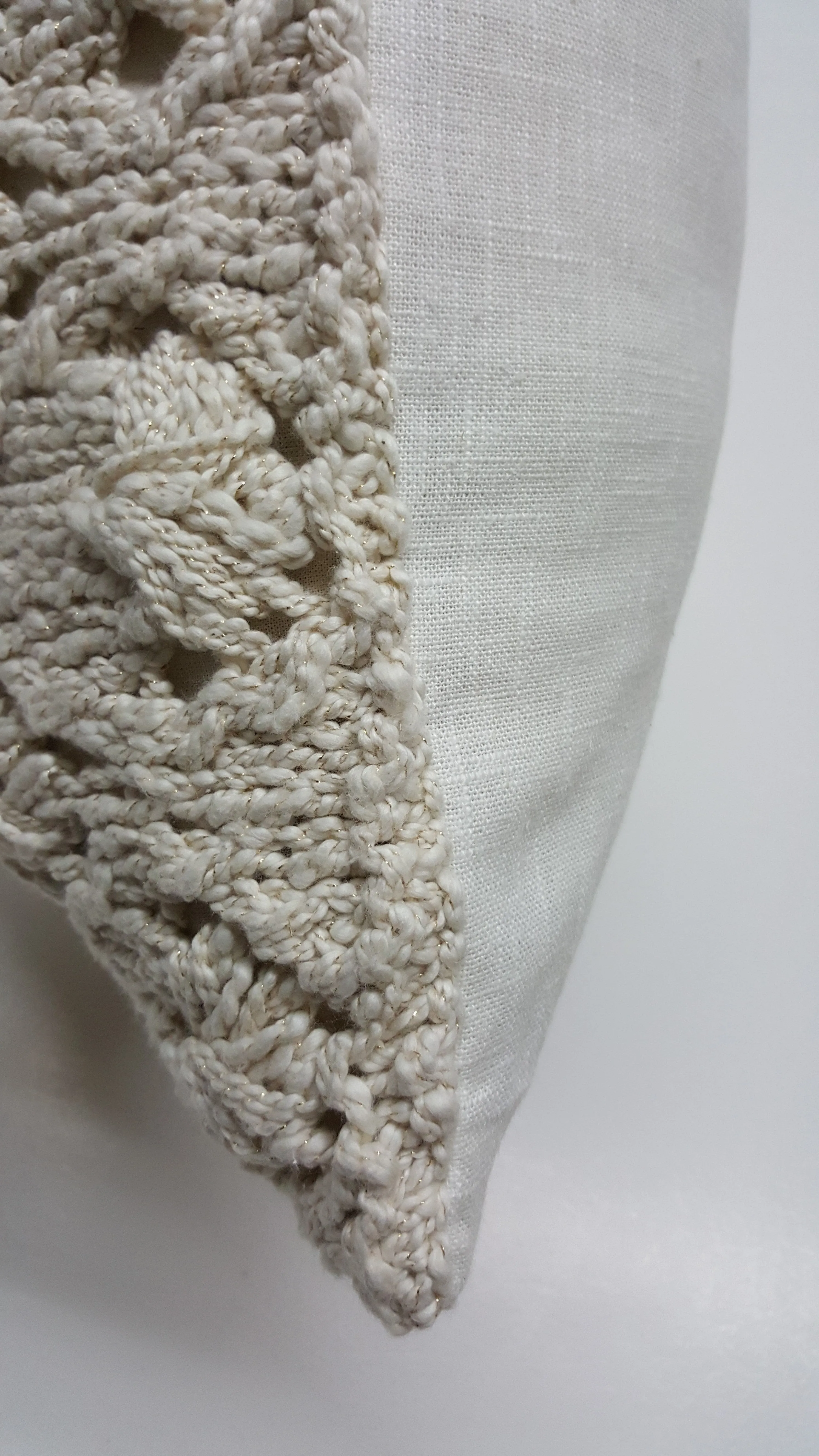 Palms Crochet Cotton Pillow