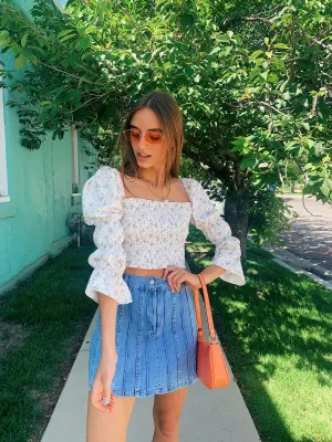 Paris Girl Floral Top *RESTOCKED*