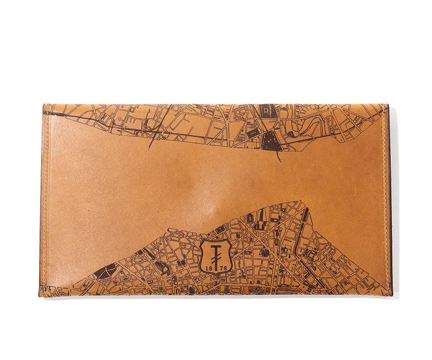 Paris Map Clutch
