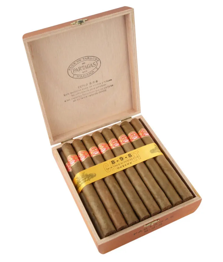 PARTAGÁS 8-9-8 | Box of 25 (Varnished 8-9-8 Box)