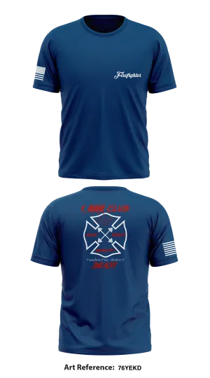 Pasadena Fire Station 5 Store 1 Core Men's SS Performance Tee - 76YekD