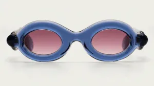PEBBLE ROUND-Crystal Blue / Gradient Pink