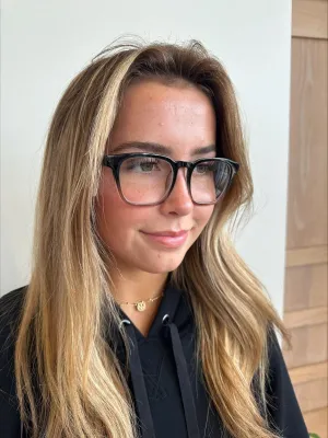 Peepers Latte Blue Light Reading Glasses - Black/Taupe