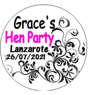 Personalised Classy Hen Party Badge