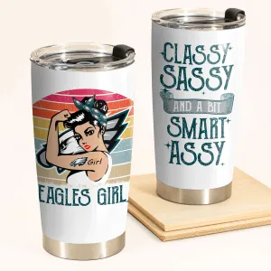 Philadelphia Football Girls Classy Sassy Tumbler