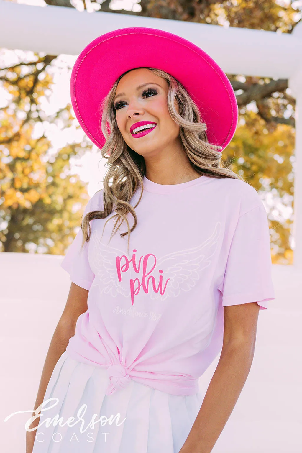 Pi Phi PR Simple Angel Wings Tee