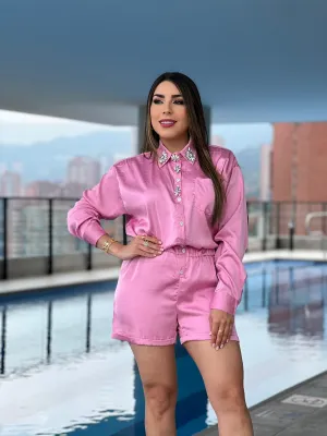 Pink Jewel Romper