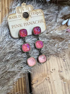 Pink Panache Ombre Dangle Earrings