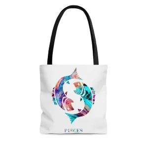 Pisces Zodiac Sign Tote Bag