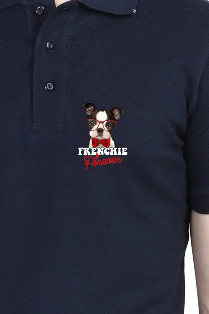 Polo Neck T-Shirt (Men) - Barking Bowtie  (6 Colours)