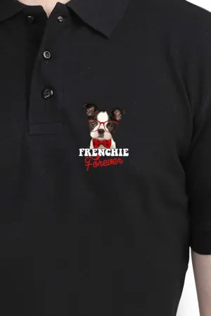 Polo Neck T-Shirt (Men) - Barking Bowtie  (6 Colours)