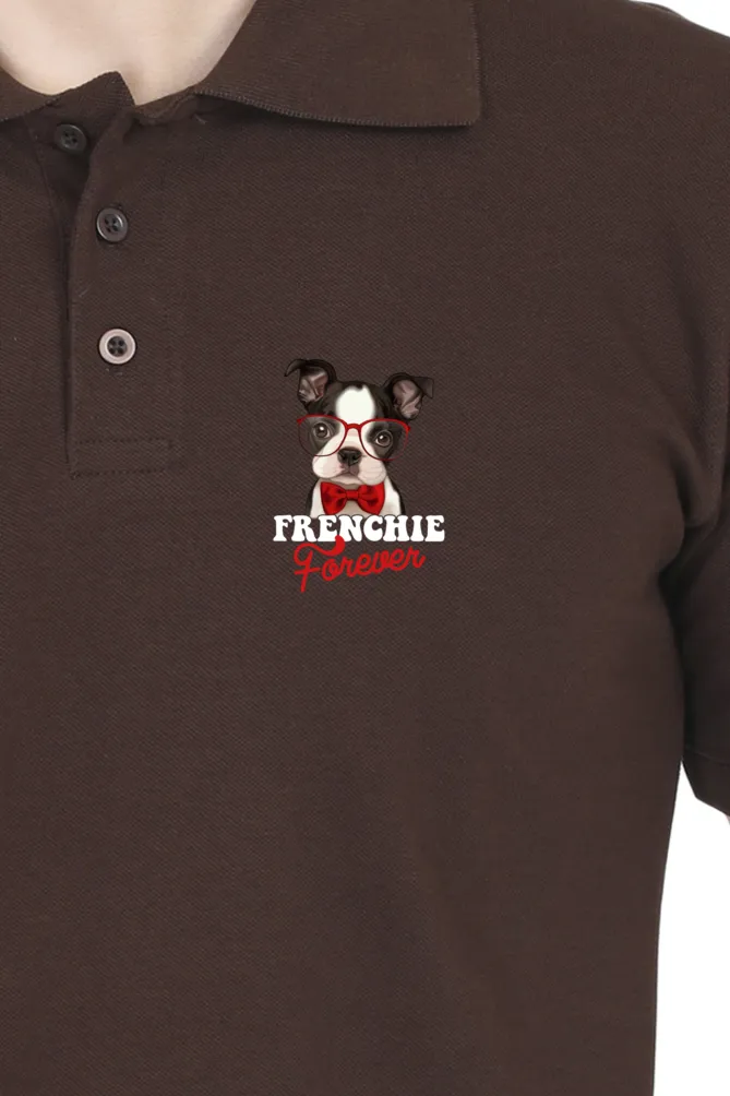Polo Neck T-Shirt (Men) - Barking Bowtie  (6 Colours)