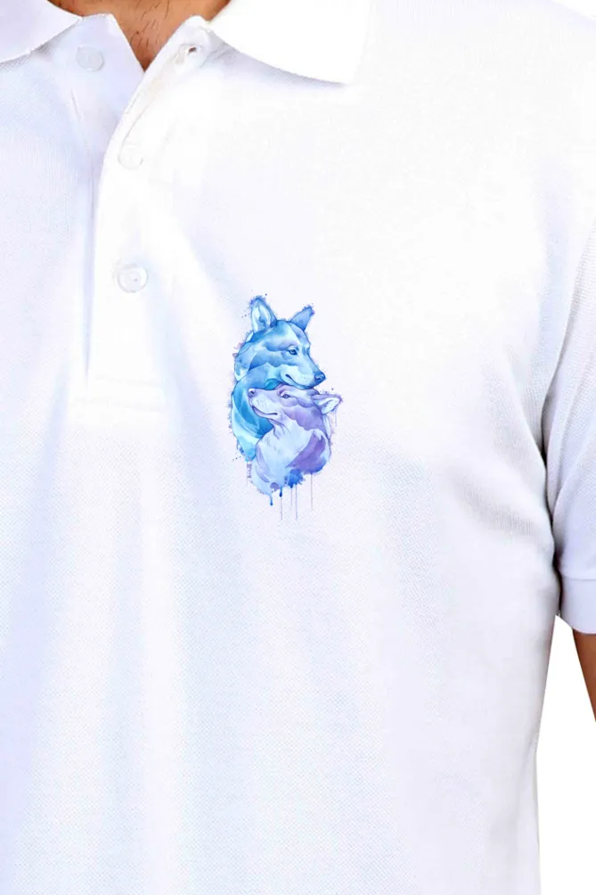 Polo Neck T-Shirt (Men) - Snugglebugs (11 Colours)