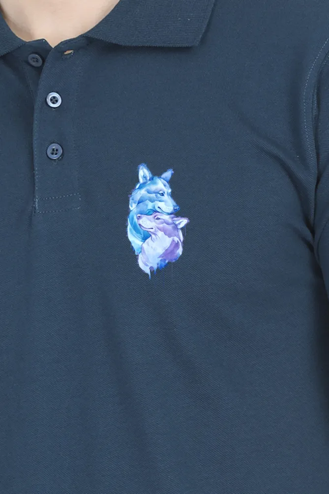 Polo Neck T-Shirt (Men) - Snugglebugs (11 Colours)