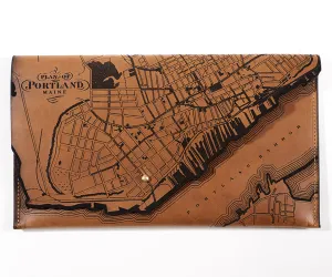 Portland, Maine Map Clutch
